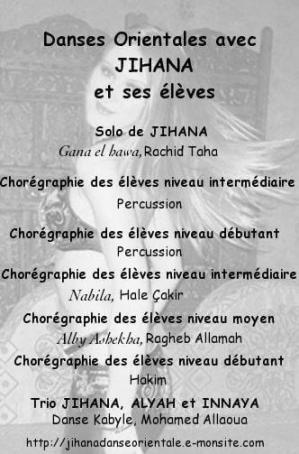 Gala des élèves de Jihana 2012